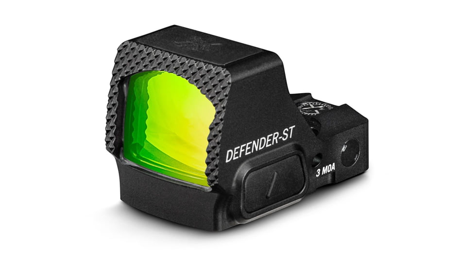Vortex Defender-ST 1x Reflex Micro Green Dot Sight, 3 MOA, Black, DFST-MGD3