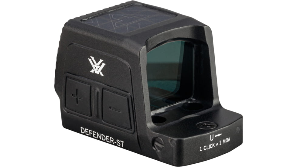 Vortex Defender-ST Enclosed Solar Micro Prismatic Red Dot Sight, 1x22.5mm, 3 MOA Reticle, Black, DFST-MRD3-E