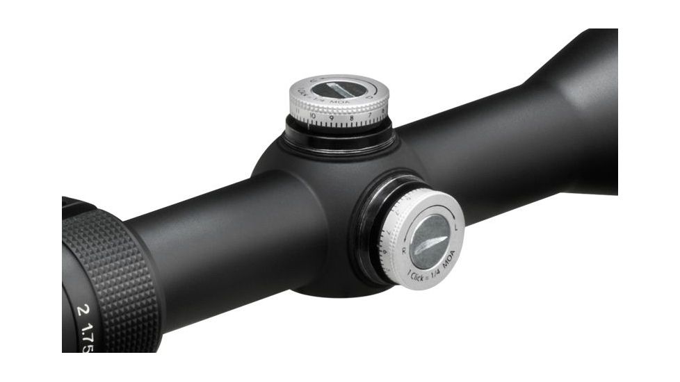 Vortex Diamondback 1.75-5x32 mm Rifle Scope, 1 in Tube, Second Focal Plane, Black, Hard Anodized, Non-Illuminated Dead-Hold BDC Reticle, MOA Adjustment, DBK-08-BDC