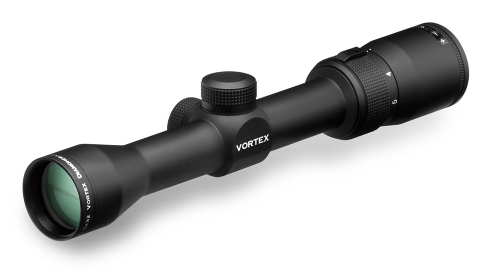 Vortex Diamondback 1.75-5x32mm Rifle Scope, 1 in Tube, Second Focal Plane, Black, Hard Anodized, Non-Illuminated Dead-Hold BDC Reticle, MOA Adjustment, DBK-08-BDC