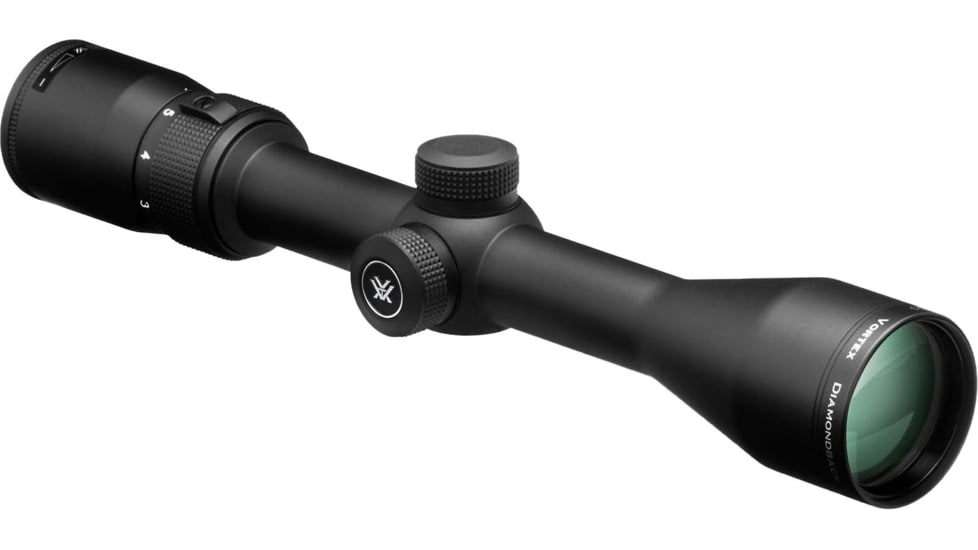 Vortex Diamondback 3-9x40mm Rifle Scope, 1 in Tube, Second Focal Plane, Black, Hard Anodized, Non-Illuminated V-Plex Reticle, MOA Adjustment, DBK-M-01P