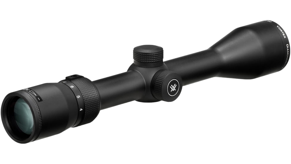 Vortex Diamondback 4-12x40mm Rifle Scope, 1 in Tube, Second Focal Plane, Black, Hard Anodized, Non-Illuminated Dead-Hold BDC Reticle, MOA Adjustment, DBK-04-BDC
