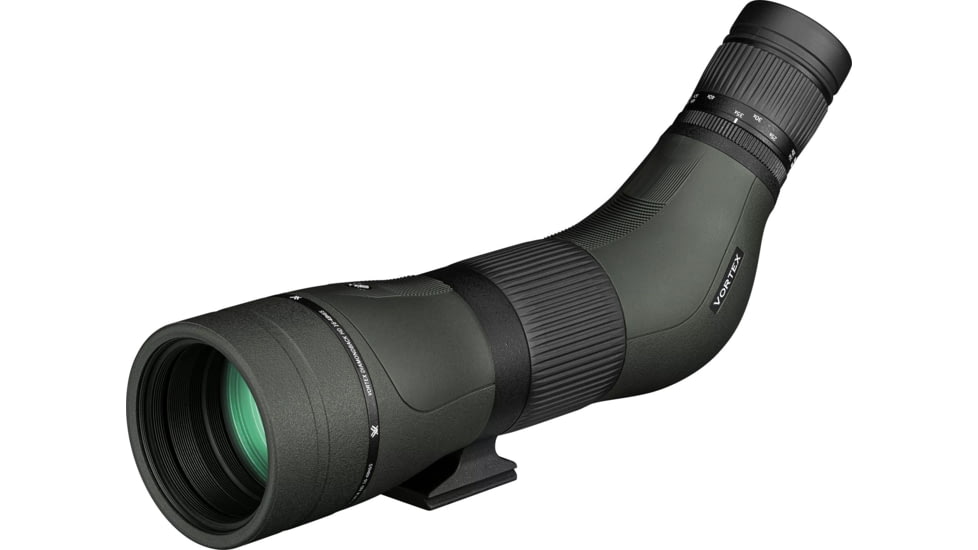 Vortex Diamondback HD Spotting Scope, 16-48x65mm, Angled, Green, 16 x 8.28 x 5.5, DS-65A