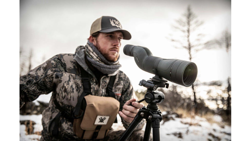 Vortex Diamondback HD Spotting Scope, 16-48x65mm, Straight, Green, 16 x 8.28 x 5.5, DS-65S