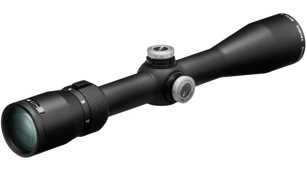 Vortex Diamondback Rimfire 2-7x35mm Rifle Scope, 1 in Tube, Second Focal Plane, Black, Hard Anodized, Non-Illuminated V-Plex Reticle, MOA Adjustment, DBK-RIM