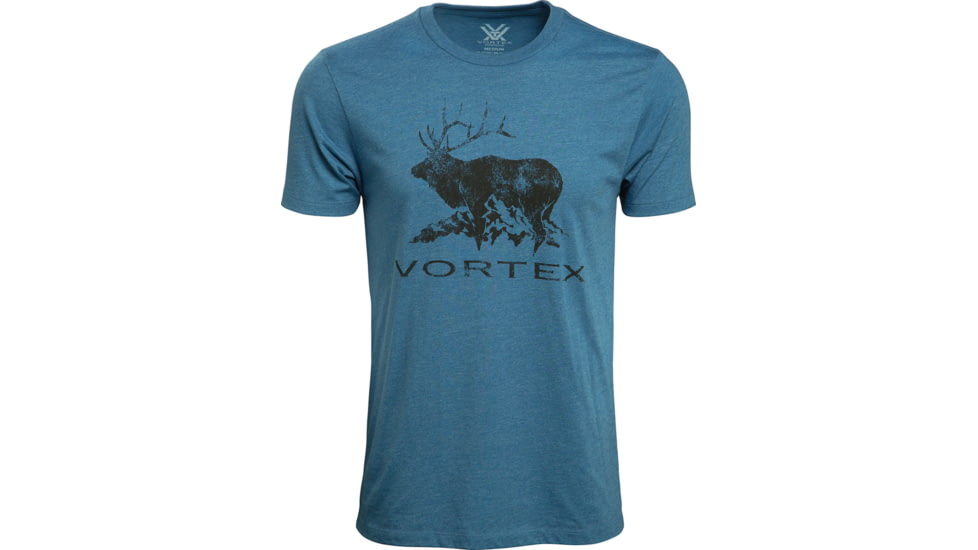Vortex Elk Mountain T-Shirt - Mens, Steel Blue Heather, 2X, 220-72-SBH2X