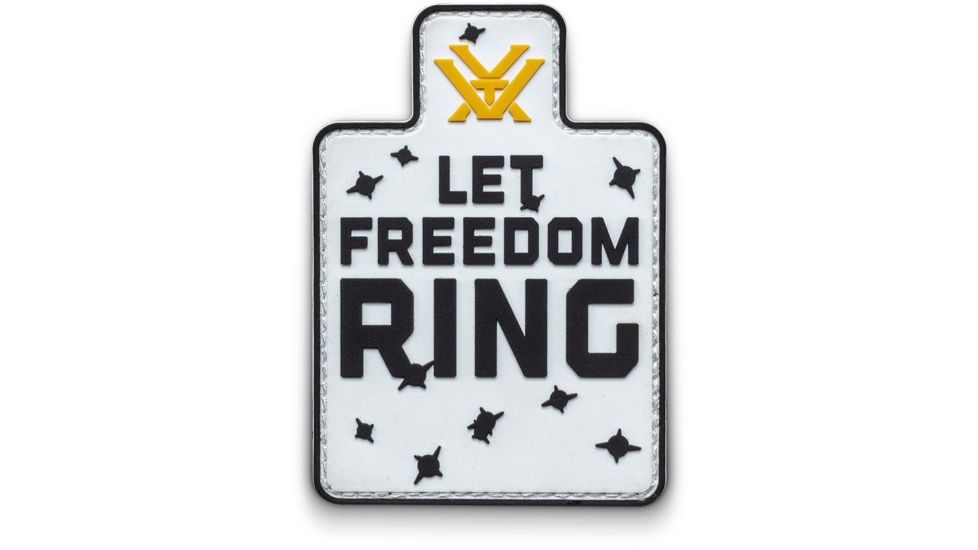 Vortex Let Freedom Ring Patch, White, 120-50-WHI