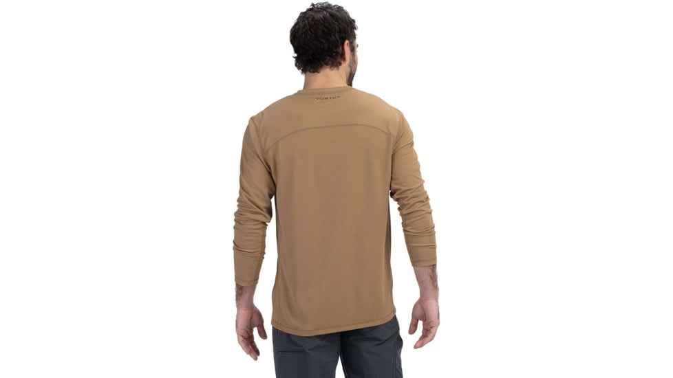 Vortex LS Performance Logo Shirt - 13 Star - Mens, 4XL, Kelp Brown, 123-06-KLP4X