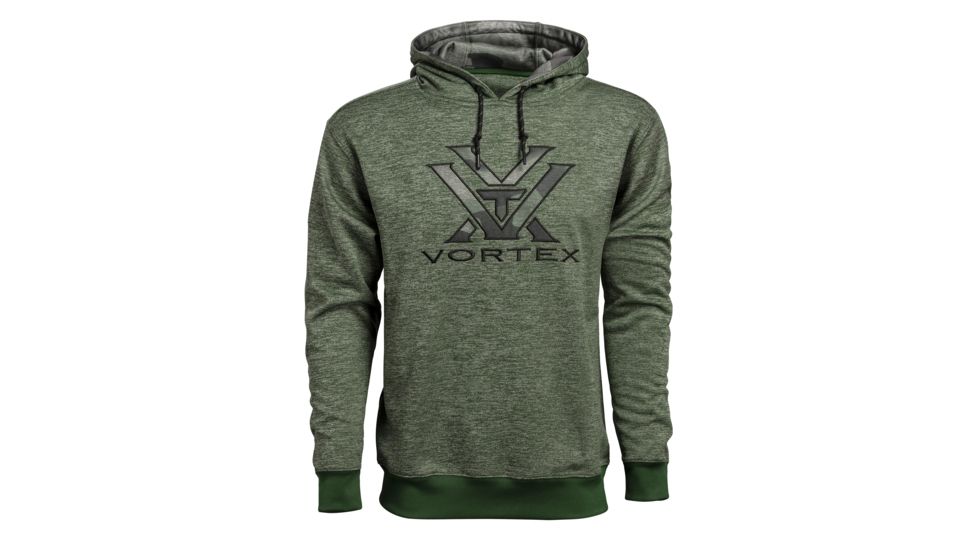 Vortex Mens Performance Hoodie, Moss Heather Camo, L 219040-MOH-L