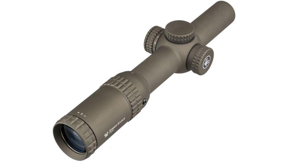 Vortex OPMOD Strike Eagle Limited Edition Rifle Scope, 1-6x24mm, 30 mm Tube, Second Focal Plane, AR-BDC Reticle, Hard Anodized, Tan, SE-1624-OP