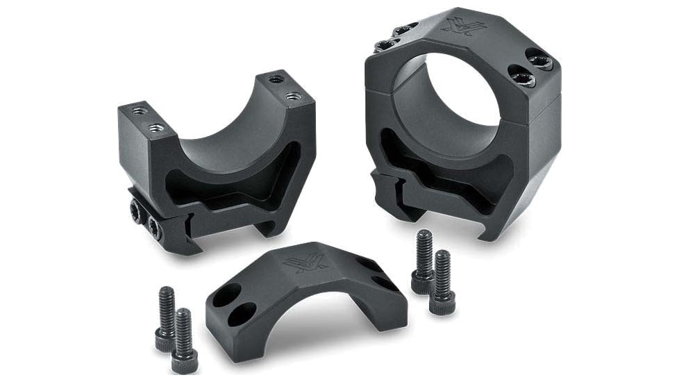 Vortex Precision Matched Rifle Scope Rings, 30 mm Tube, High - 1.26 in, Black, PMR-30-126