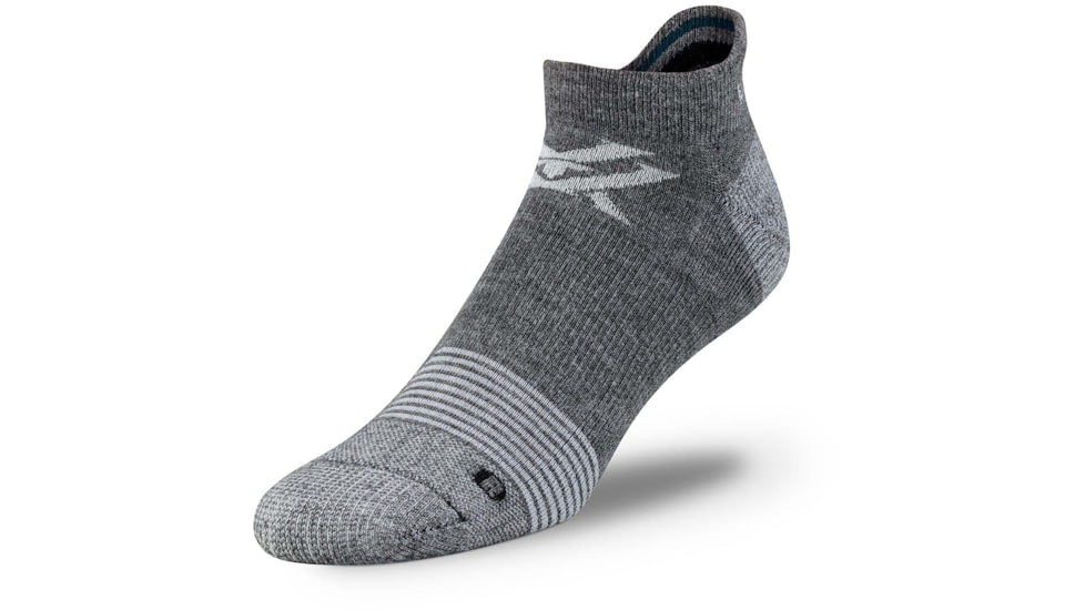 Vortex Pursuit Trail No-Show Active Sock - Men's, Charcoal/Dark Teal, L, 122-26-CDTL