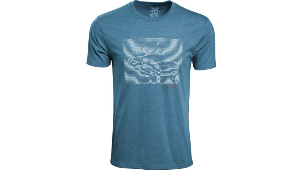Vortex Raglan Core Logo Long Sleeve T-Shirt - Mens, Steel Blue Heather, Extra Large, 220-45-SBHXL