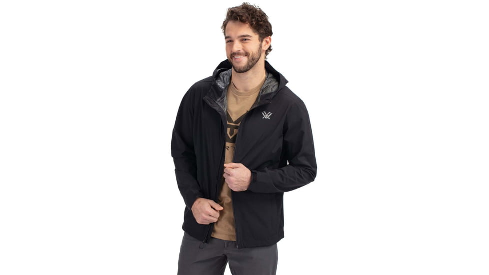 Vortex Rain Jacket - Mens, Large, Black, 123-02-BLKL