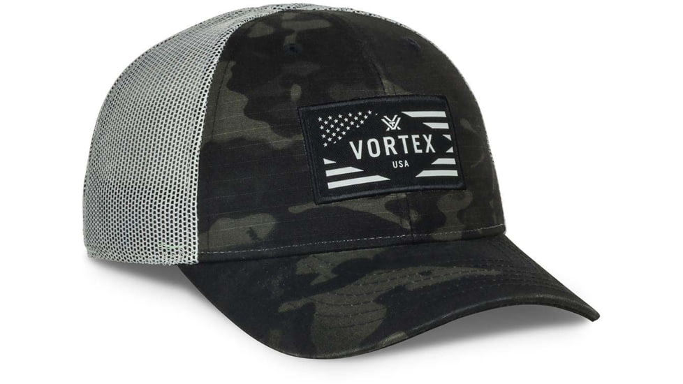 Vortex Rank and File Cap - Mens, Black Camo, OSFM, 222-26-BCA