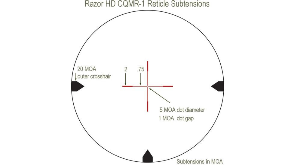 Vortex Razor HD 1-4x24 Rifle Scope with CQMR-1 Reticle RZR124-Q