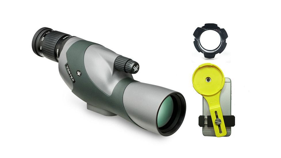 Vortex Razor HD 11-33x50 Straight Spotting Scope w/FREE Phone Skope Case and Spotting Scope Adapter