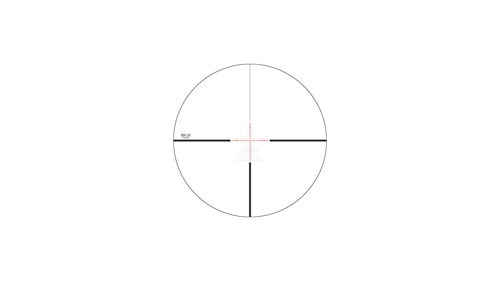 Vortex Razor HD 5-20x50 mm Rifle Scope, 35 mm Tube, First Focal Plane, Stealth Shadow, Hard Anodized, Red EBR-2B MRAD Reticle, MOA Adjustment, RZR-52006