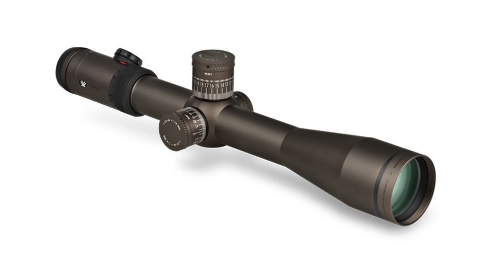 Vortex Razor HD 5-20x50 mm Rifle Scope, 35 mm Tube, First Focal Plane, Stealth Shadow, Hard Anodized, Red EBR-2B MOA Reticle, MOA Adjustment, RZR-52005