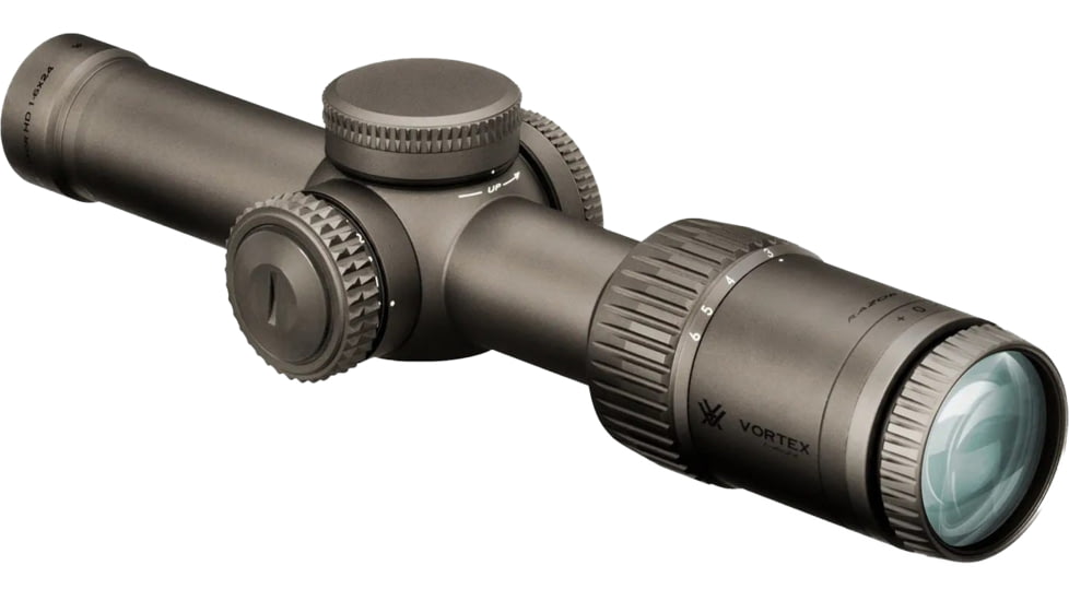 Vortex Razor HD Gen II-E 1-6x24mm Rifle Scope, 30mm Tube, Second Focal Plane, Stealth Shadow, Hard Anodized, Red JM-1 BDC Reticle, MOA Adjustment, RZR-16008