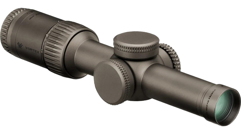 Vortex Razor HD Gen II-E 1-6x24mm Rifle Scope, 30mm Tube, Second Focal Plane, Stealth Shadow, Hard Anodized, Red JM-1 BDC Reticle, MOA Adjustment, RZR-16008