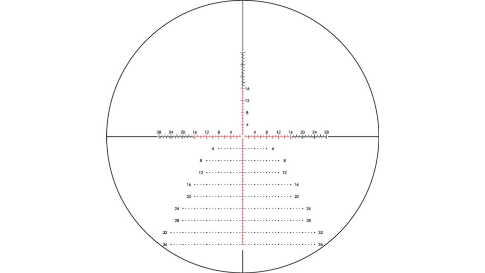 Vortex Razor HD Gen III 4-24x44mm 34mm Tube Rifle Scope, First Focal Plane, EBR-7D MOA Reticle, Stealth Shadow, RZR-42401