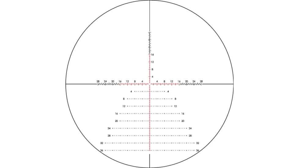 Vortex Razor HD Gen III Rifle Scope, 6-36x56mm, 34 mm Tube, First Focal Plane, EBR-7D MOA Reticle, Stealth Shadow, RZR-63601