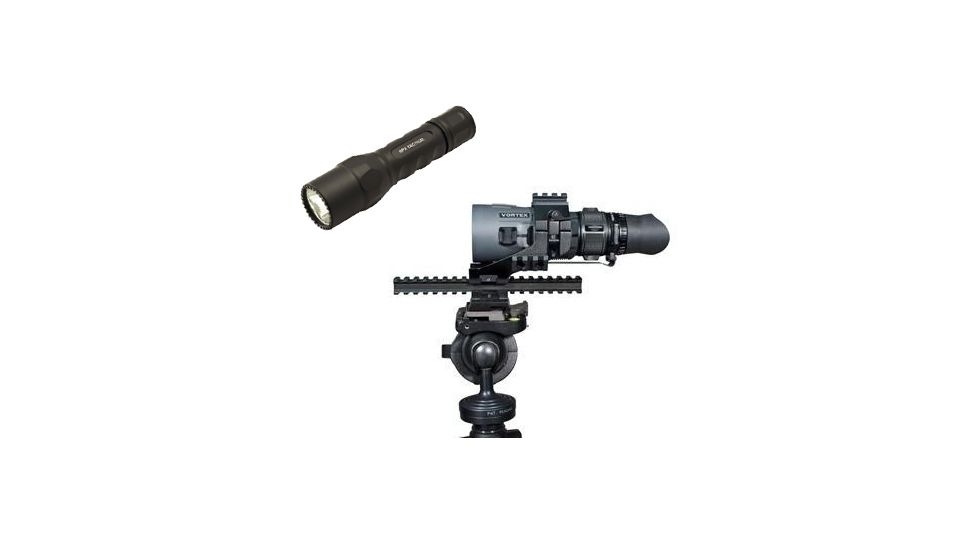 Vortex Recon 10x50 R/T Rangefinder Spotting Scope + Mounting System Kit w/ Surefire 6PX Tactical LED Flashlight