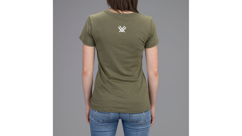 Vortex Reflection Lake T-Shirt - Womens, Military Green, Small, 220-63-MGRS