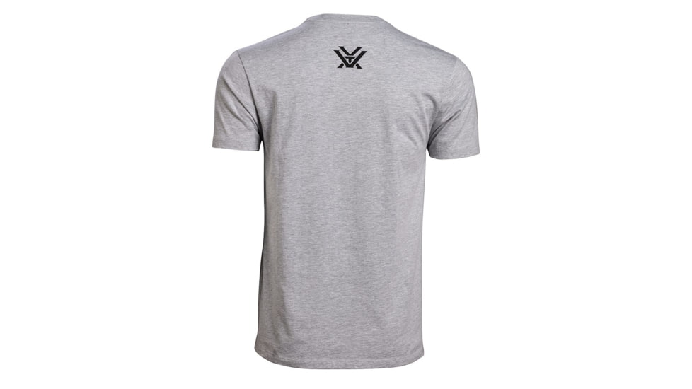 Vortex Stars and Stripes Short Sleeve T-Shirt - Mens, Heather Grey, Small, 121-13-GHTS