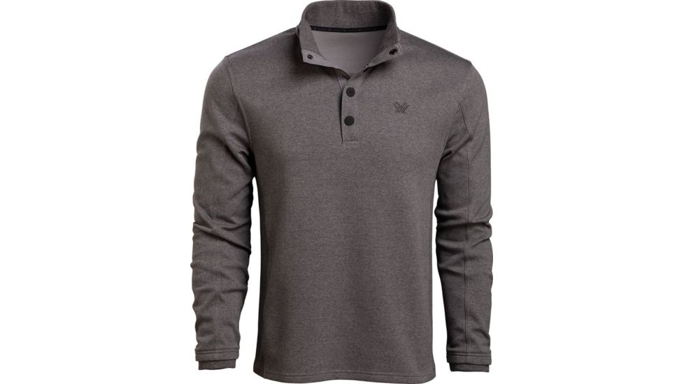 Vortex Stone Circle Quarter Snap - Mens, Black Heather, Extra Large, 120-04-BLHXL