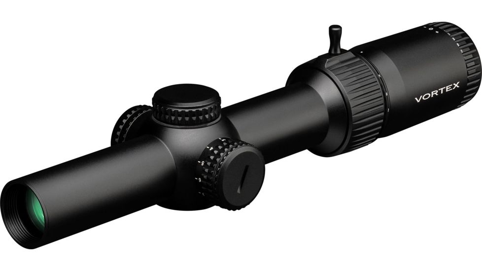 Vortex Strike Eagle 1-6x24 mm Rifle Scope, 30 mm Tube, Second Focal Plane, Black, Matte, Red AR-BDC3 Reticle, MOA Adjustment, SE-1624-2