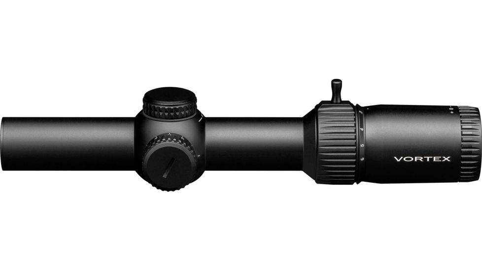 Vortex Strike Eagle 1-6x24 mm Rifle Scope, 30 mm Tube, Second Focal Plane, Black, Matte, Red AR-BDC3 Reticle, MOA Adjustment, SE-1624-2