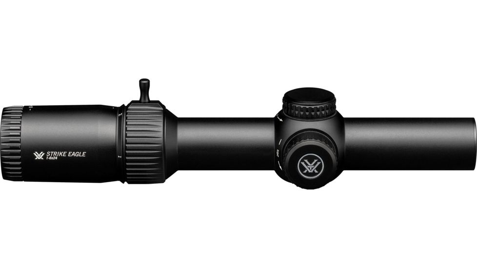 Vortex Strike Eagle 1-6x24 mm Rifle Scope, 30 mm Tube, Second Focal Plane, Black, Matte, Red AR-BDC3 Reticle, MOA Adjustment, SE-1624-2