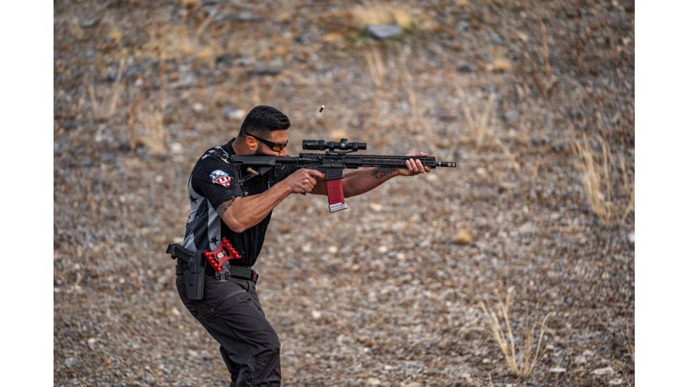 Vortex Strike Eagle 1-6x24 mm Rifle Scope, 30 mm Tube, Second Focal Plane, Black, Matte, Red AR-BDC3 Reticle, MOA Adjustment, SE-1624-2