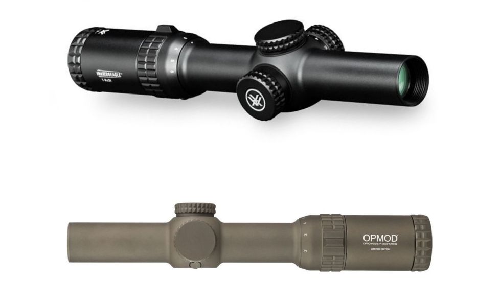 Vortex Strike Eagle 1-6x24mm Rifle Scope AR-BDC Reticle, Black, Tan