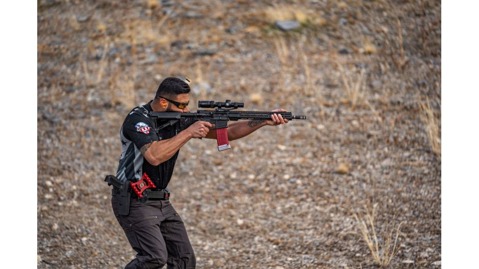 Vortex Strike Eagle 1-8x24 mm Rifle Scope, 30 mm Tube, Second Focal Plane, Black, Matte Anodized, Red AR-BDC3 Reticle, MOA Adjustment, SE-1824-2