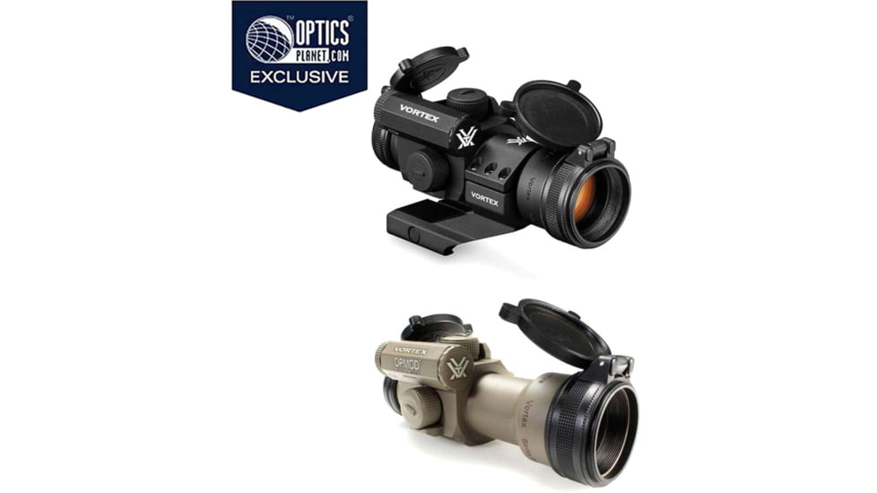 Vortex Strikefire II 1x30mm 4 MOA Red Dot Sight, Black, Tan
