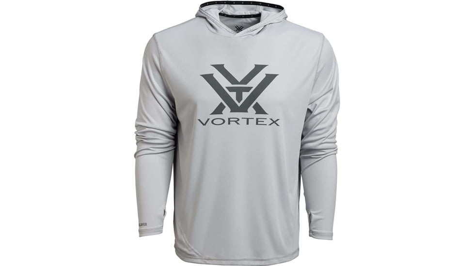 Vortex Sun Slayer LS Hoodie - Men's, Small, Cool Grey, 121-20-COGS