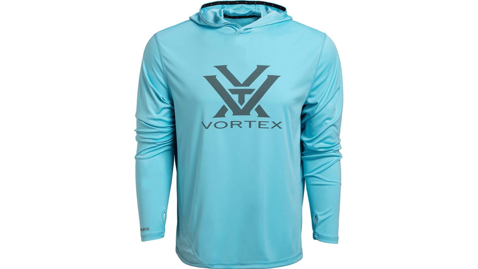 Vortex Sun Slayer LS Hoodie - Men's, Medium, Flats Blue, 121-20-FBLM