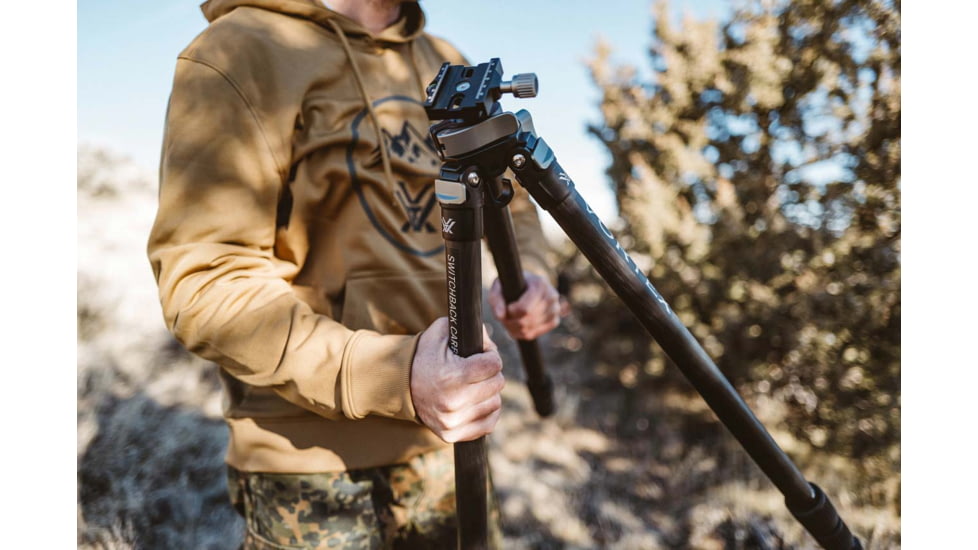 Vortex Switchback Carbon Tripod Kit, Black, 5.75x5.75x32.50, TR-SBC