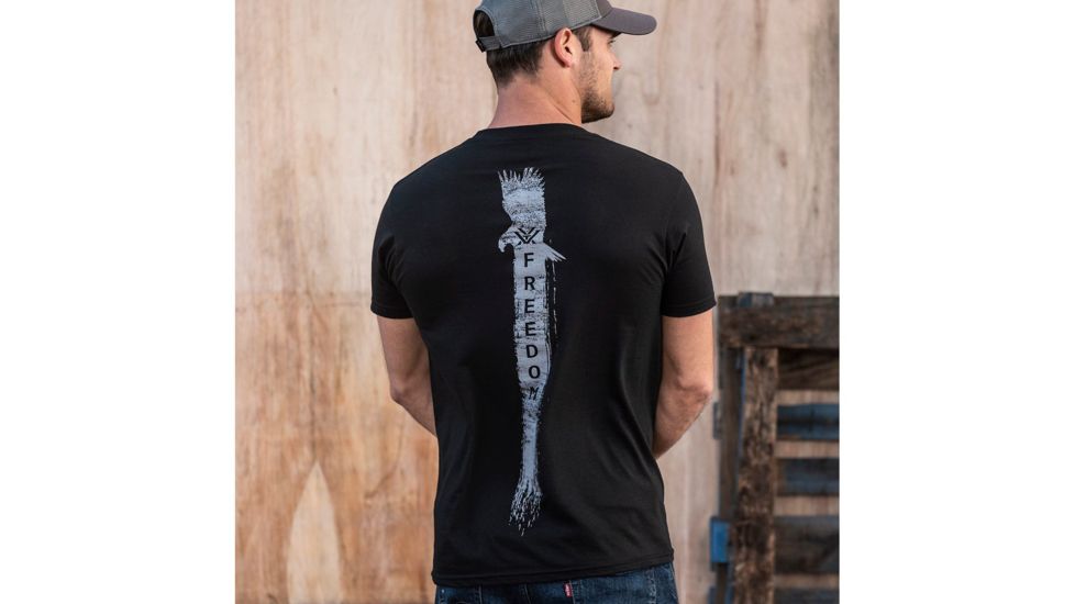 Vortex The Eagle Has Landed Logo Short Sleeve T-Shirt - Mens, Black, Large, 120-29-BLKL