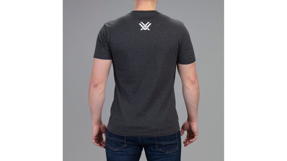 Vortex Three Peaks Short Sleeve T-Shirt - Mens, Charcoal Grey, Large, 121-10-CHHL