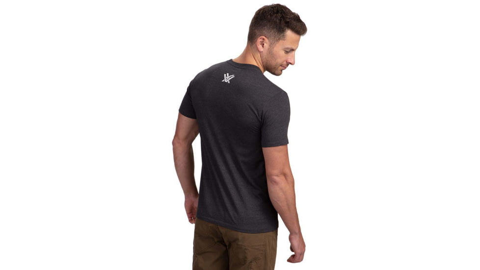 Vortex Three Peaks Short Sleeve T-Shirts - Mens, Black, L, 121-10-BLKL