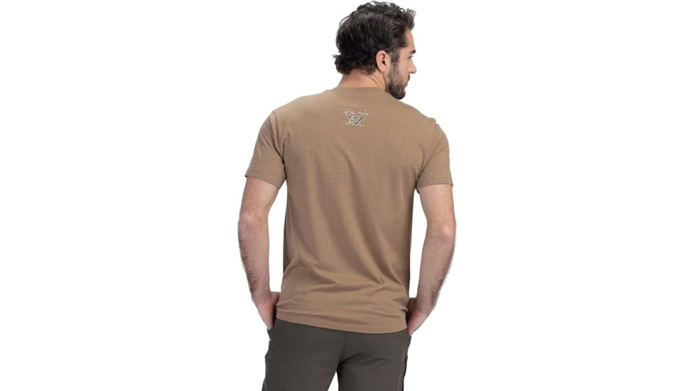 Vortex Three Peaks Short Sleeve T-Shirts - Mens, Coyote Heather, XL, 121-10-CHEXL
