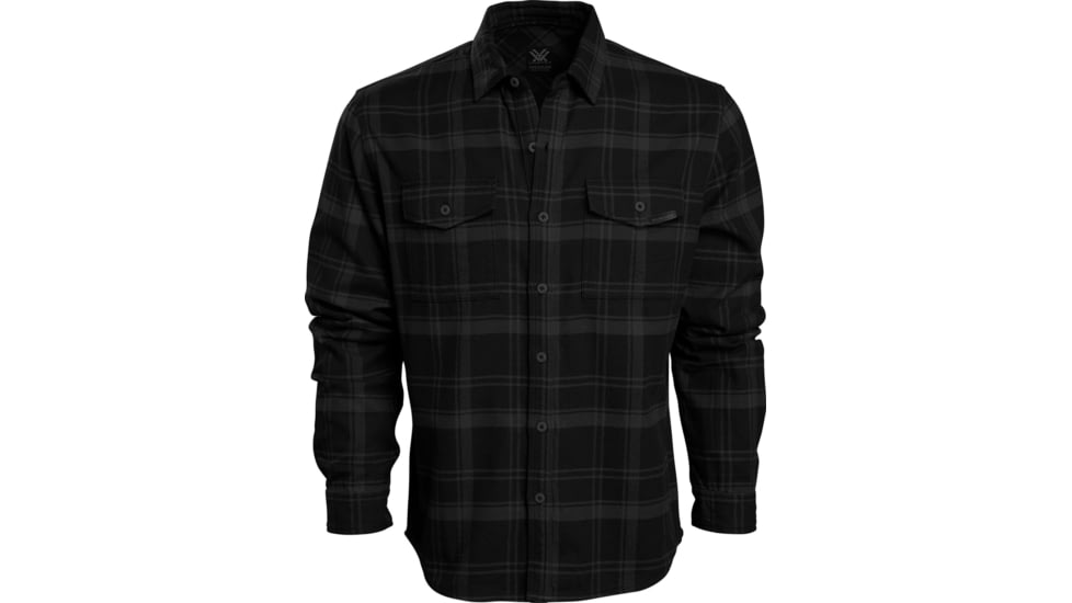 Vortex Timber Rush Flannel Button Up - Men's, 3XL, Black, 220-14-BLK3X