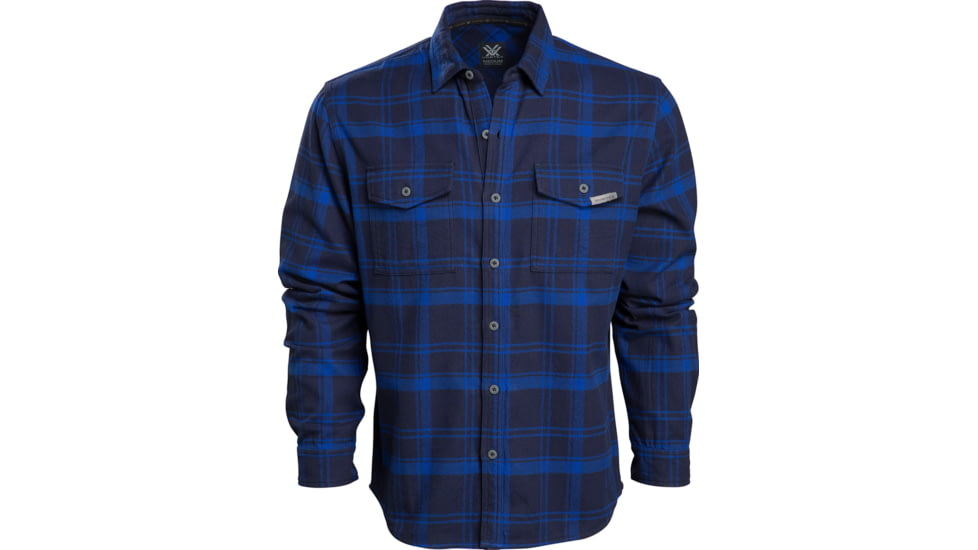 Vortex Timber Rush Flannel Button Up - Men's, Medium, Blue Jay, 220-14-BLJM
