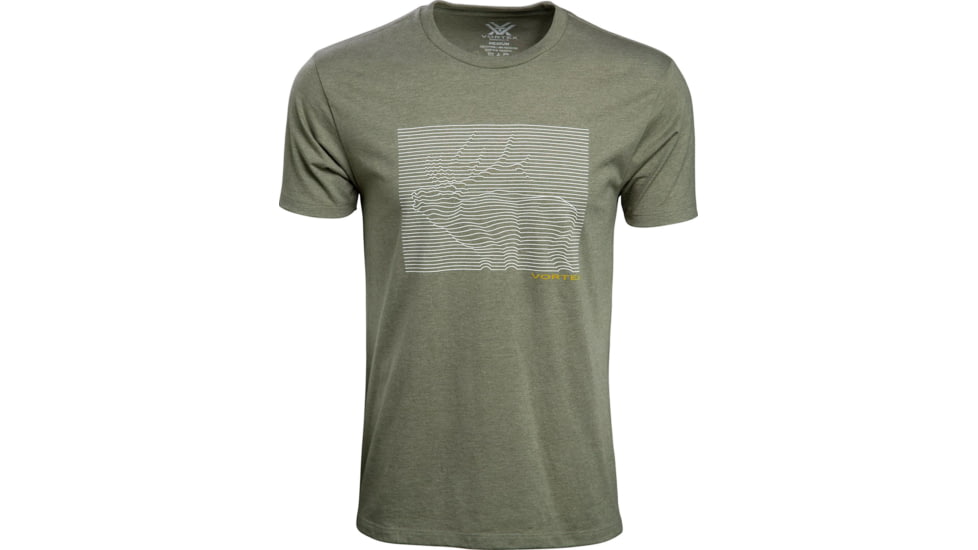 Vortex Topo Elk T-Shirt - Mens, Military Heather, Extra Large, 220-45-MIHXL