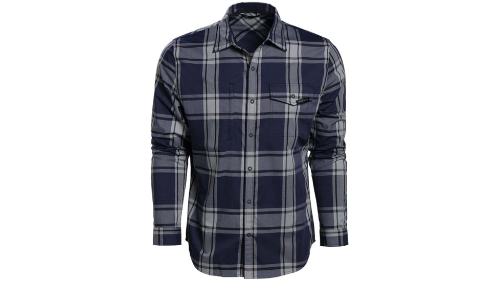Vortex Trail Call Tech Flannel - Men's, Extra Large, Blue Heather, 221-39-BUHXL