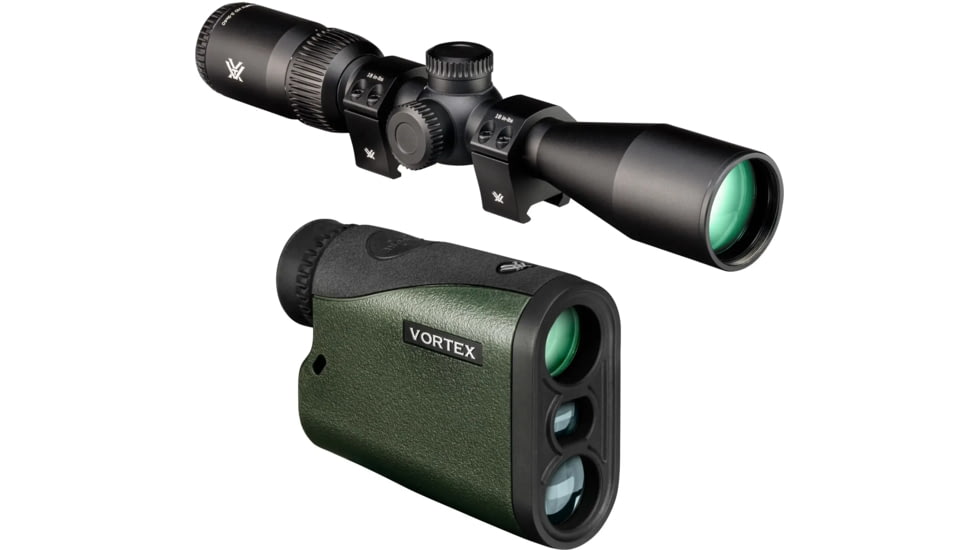 Vortex Triumph HD 3-9x40mm 1 inch Tube Rifle Scope, TRI-3901, and Crossfire HD 1400 Laser Rangefinder, LRF-CF1400 